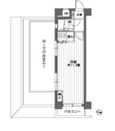 カスタリア新宿7丁目 401 間取り図