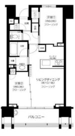 シティハウス広尾南 8階 間取り図