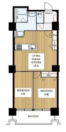 六本木ビュータワー 19階 間取り図