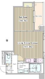 プラムコート東中野 208 間取り図