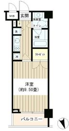 ノナプレイス渋谷富ヶ谷 405 間取り図