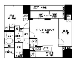 ザ・神宮前レジデンス 6階 間取り図