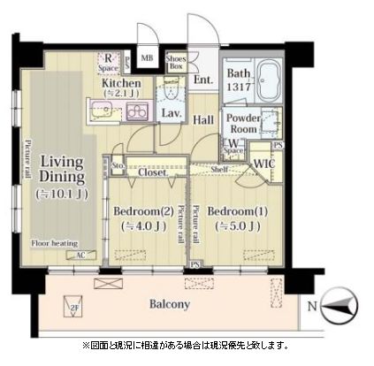 ミアカーサ2 105 間取り図