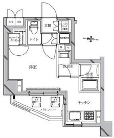 イルフィオーレ都立大学 5階 間取り図