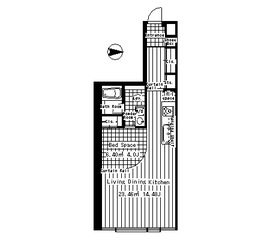 LunaRossa渋谷 2C 間取り図