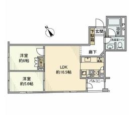 プラウドジェム市ヶ谷 1階 間取り図