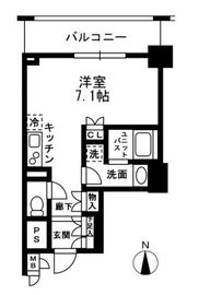 レジディア中落合 A202 間取り図