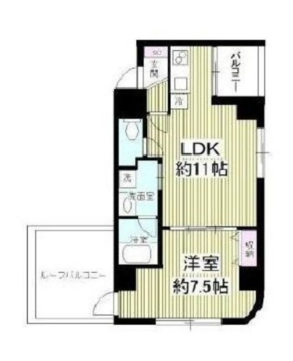 グランデュオ小石川 5階 間取り図