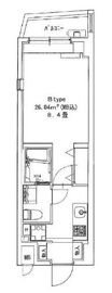 メイクスデザイン門前仲町3 204 間取り図