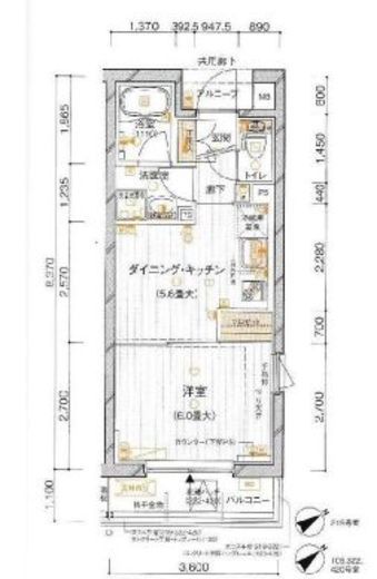 ソフィアーレ代官山 1階 間取り図