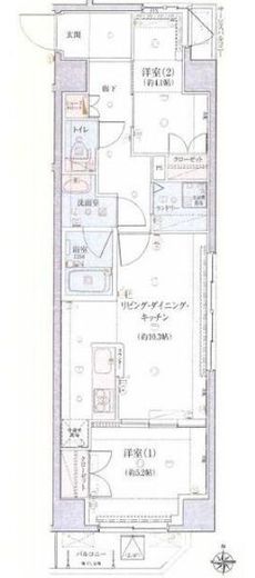 リヴシティ両国四番館 4階 間取り図