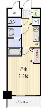 メゾン・ド・ヴィレ高輪魚らん坂 307 間取り図