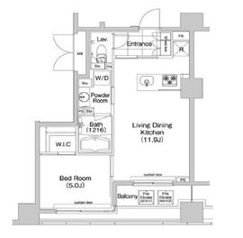 コンフォリア新川 203 間取り図