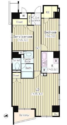 麹町レジデンス 301 間取り図