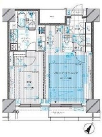 カテリーナ三田タワースイート ウエストアーク 4階 間取り図