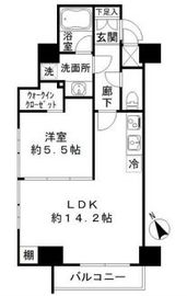 ルシェーヌ恵比寿 201 間取り図