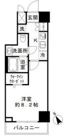 ルシェーヌ恵比寿 203 間取り図