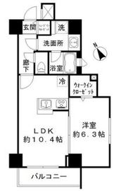 ルシェーヌ恵比寿 204 間取り図