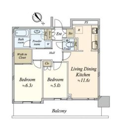 ザ・クレストタワー 28階 間取り図