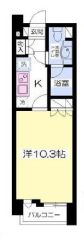 クインテット恵比寿 306 間取り図