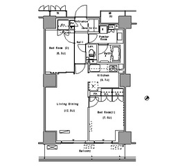 フォルム小石川 917 間取り図