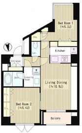 サンデプレ麻布 401 間取り図