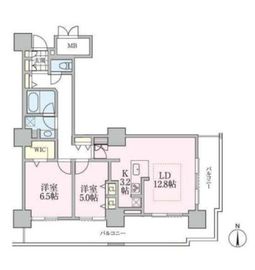 ロイヤルパークスタワー南千住 2511 間取り図