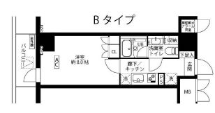 HF両国レジデンス 302 間取り図