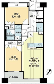 エフローレ日本橋 12階 間取り図