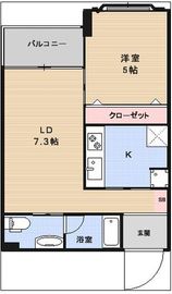 ベルジューレ高輪 203 間取り図