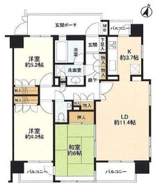 藤和本郷壱岐坂ホームズ 2階 間取り図