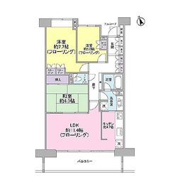 グローリオ小石川安藤坂 3階 間取り図