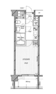 クオリア南麻布 6階 間取り図