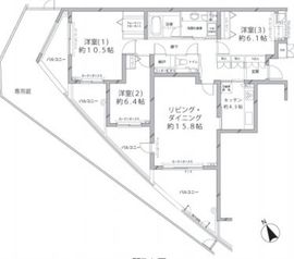 MFPRコート代官山 106 間取り図