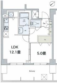 カスタリア本駒込 601 間取り図