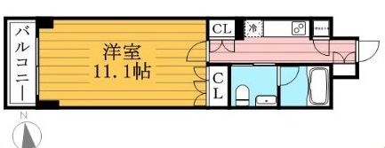 プラティーク清澄白河 509 間取り図