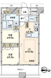 勝どきザ・タワー 35階 間取り図