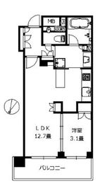 グランスイート高田馬場ザ・レジデンス 2階 間取り図