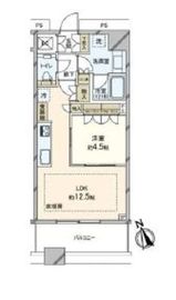 勝どきザ・タワー 24階 間取り図