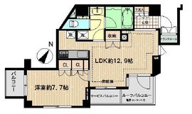 クオリア三田 5階 間取り図