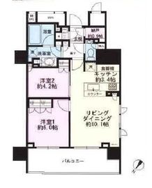 ザ・パークハウス日本橋浜町 9階 間取り図