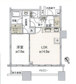 芝浦アイランド グローヴタワー 38階 間取り図