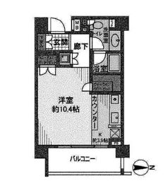 イクサージュ目黒 8階 間取り図