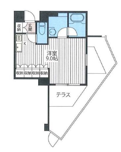 エスティメゾン北新宿 306 間取り図