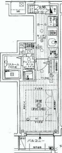 エステムプラザ愛宕虎ノ門レジデンス 502 間取り図