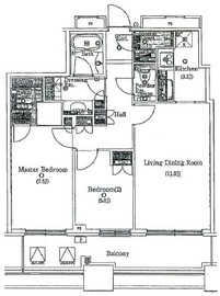 クレストプライムタワー芝 30階 間取り図