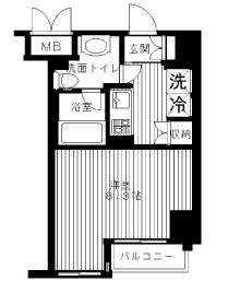 セリーズ門前仲町 702 間取り図