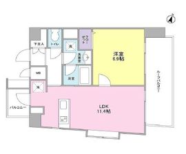 四番町セントラルシティハウス 601 間取り図