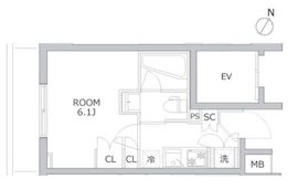 アジールコート北品川 604 間取り図