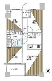 リビオ新宿御苑 4階 間取り図